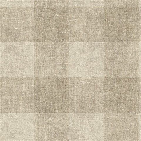 Brown Plaid Wallpaper