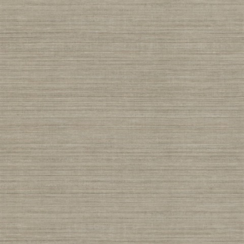 Brown Silk Textured Faux Fabric Wallpaper