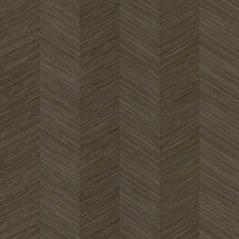 Brown Sisal Vertical Chevron Stripe Wallpaper