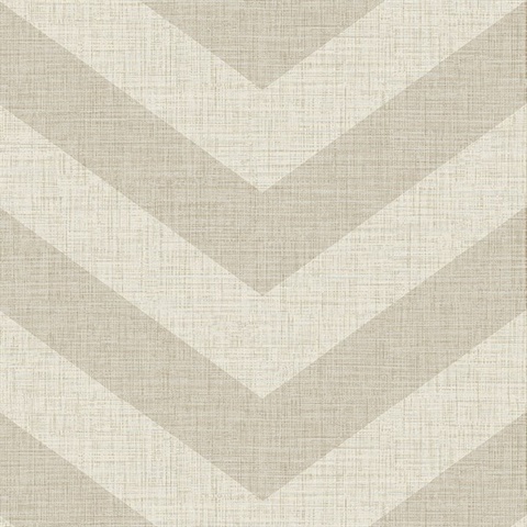 Brown Subtle Chevron Textile String Wallpaper