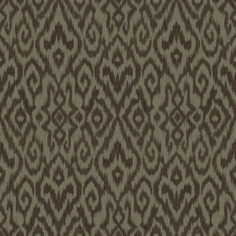 Brown & Taupe Kite Ethnic Wallpaper