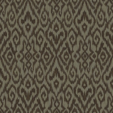 Brown & Taupe Kite Ethnic Wallpaper