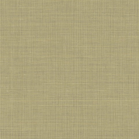 Brown Textured Faux Linen Wallpaper