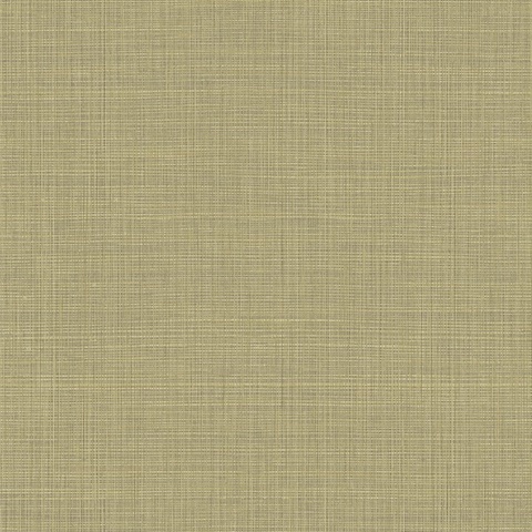 Brown Textured Faux Linen Wallpaper