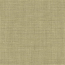 Brown Textured Faux Linen Wallpaper