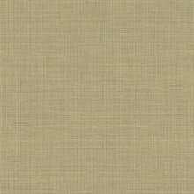 Brown Textured Faux Linen Wallpaper