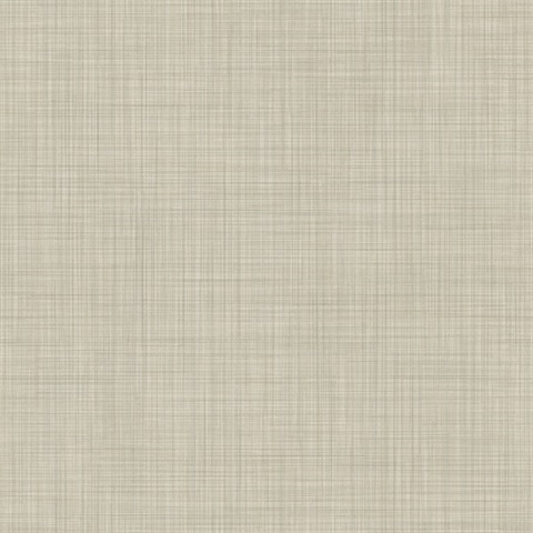 Brown Traverse Crosshatch Linen Wallpaper