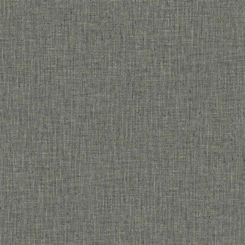 Brown Tweed Woven Linen Wallpaper