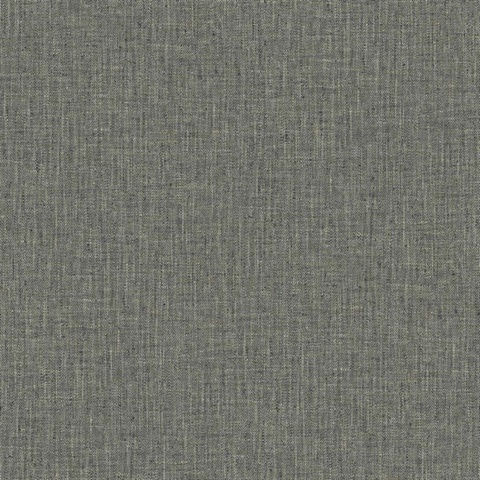 Brown Tweed Woven Linen Wallpaper