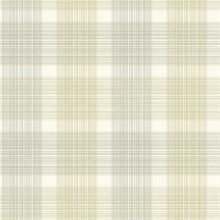 Brown, White & Grey Commercial Plaid Wallpaper