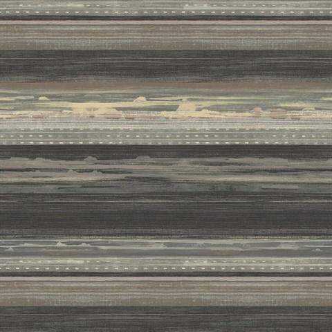 Brushed Ebony, Walnut and Blonde Commercial Horizon Wallpaper