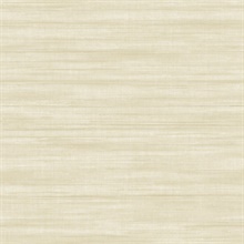 Brushed Linen Ivory Faux Canvas Wallpaper