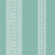 Brynn Turquoise Paisley Stripe