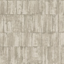 Buck Taupe Horizontal Concrete Wallpaper