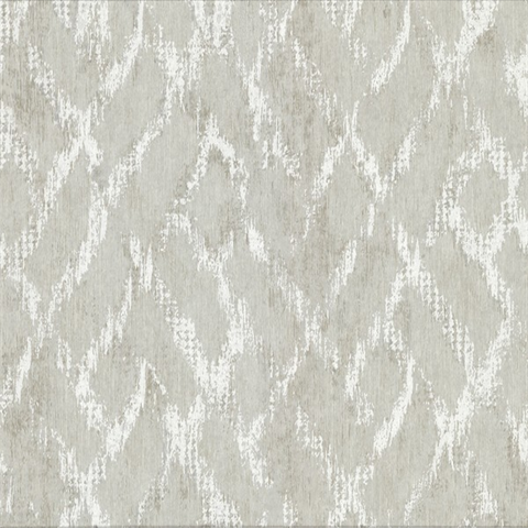 Bunter Light Grey Distressed Geometric Wallpaper