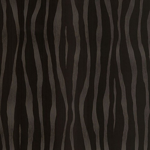 Burchell Chocolate Zebra Velvet Textured Wallpaper