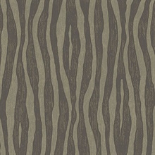 Burchell Moss Zebra Vertical Stipe Grit Wallpaper