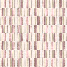 Burgen Orange Geometric Boho Linen Stripe Wallpaper