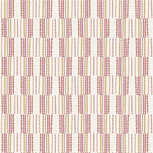 Burgen Orange Geometric Boho Linen Stripe Wallpaper