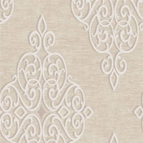 Burgundy Damask