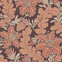 Butterfield Burgundy Floral Wallpaper