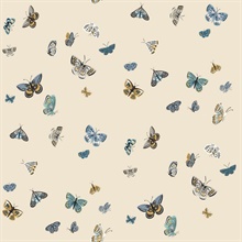 Butterfly House Linen Peel & Stick Wallpaper