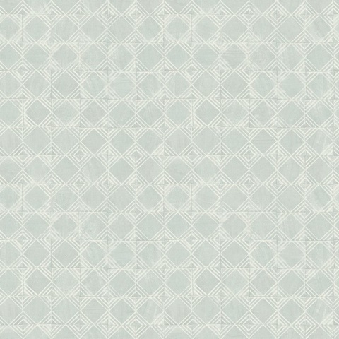 Button Block Aqua Geometric Wallpaper