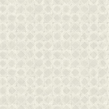 Button Block Light Grey Geometric Wallpaper