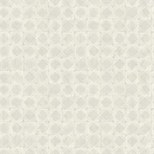 Button Block Light Grey Geometric Wallpaper