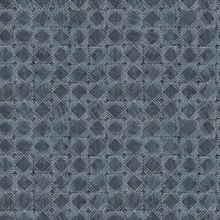 Button Block Navy Geometric Wallpaper