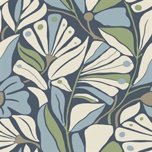 Cabana Club Sea Mediterranean Coastal Fronds Wallpaper