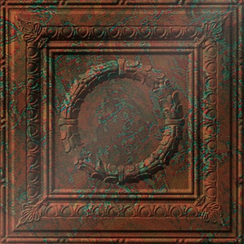 Caesar Ceiling Panels Copper Patina