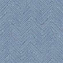 Caladesi Blue Faux Textured Linen Wallpaper