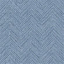 Caladesi Blue Faux Textured Linen Wallpaper
