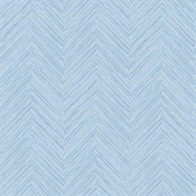 Caladesi Light Blue Faux Textured Linen Wallpaper