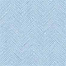 Caladesi Light Blue Faux Textured Linen Wallpaper
