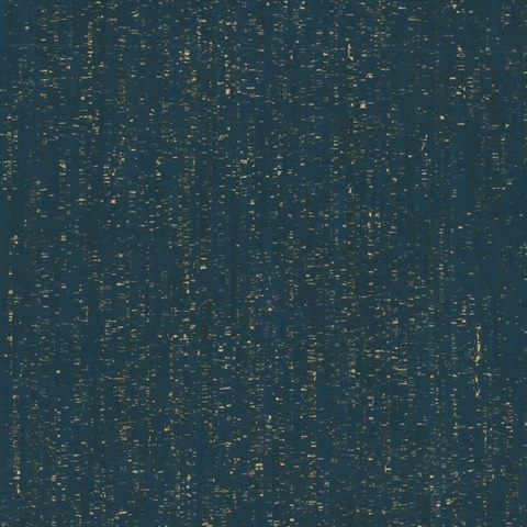 Caldera Cork Navy / Gold Wallpaper