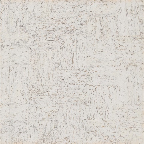 Caldera Cork White Pearl Wallpaper