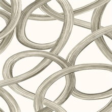 Calix White Twisted Geo Wallpaper