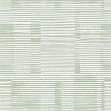 Callaway Green Distressed Bespoke Stripes Wallpaper