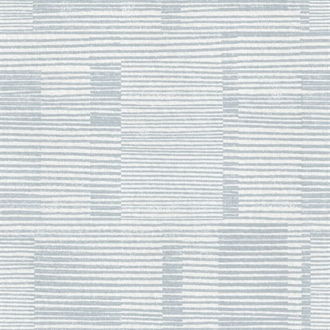 Callaway Light Blue Distressed Bespoke Stripes Wallpaper