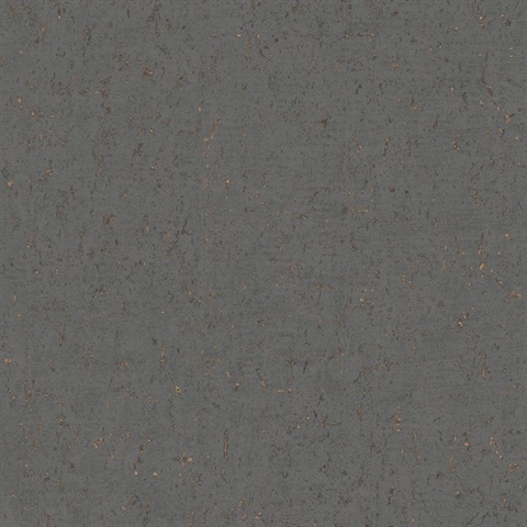 Callie Charcoal Textured Foil ConcreteWallpaper