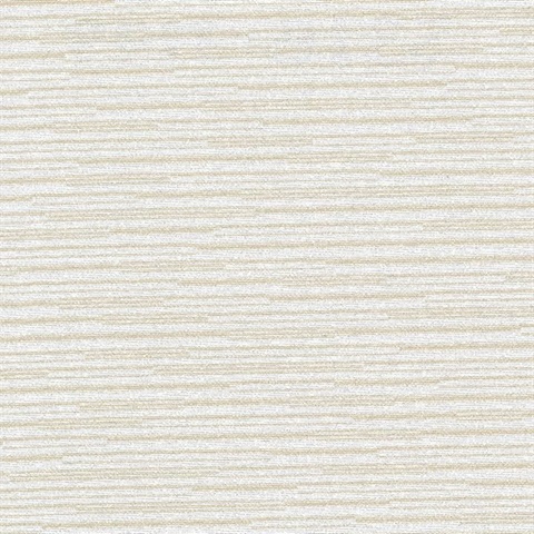 Calloway Beige Horizontal Stripes Commercial Wallpaper