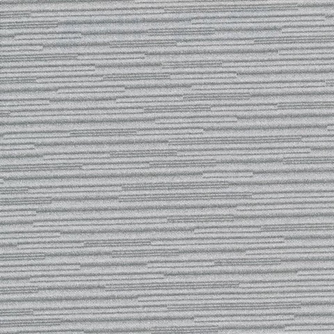 Calloway Dark Grey Horizontal Stripes Commercial Wallpaper