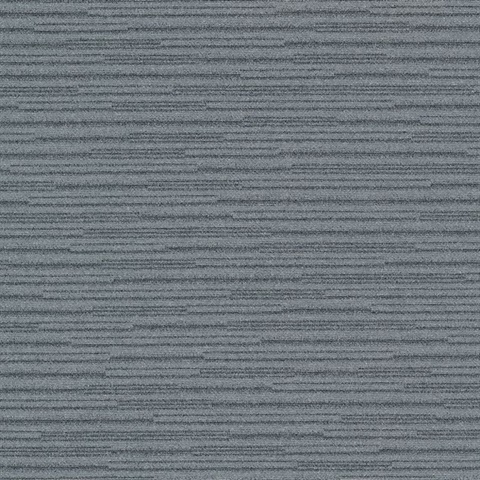 Calloway Slate Grey Horizontal Stripes Commercial Wallpaper