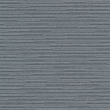 Calloway Slate Grey Horizontal Stripes Commercial Wallpaper