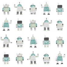 Callum Teal Robots Wallpaper