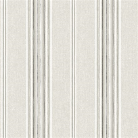 Calvados Grey Linen Stripe Wallpaper