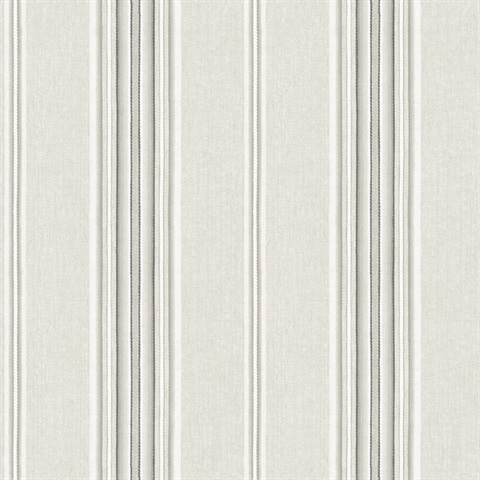 Calvados Grey Linen Stripe Wallpaper