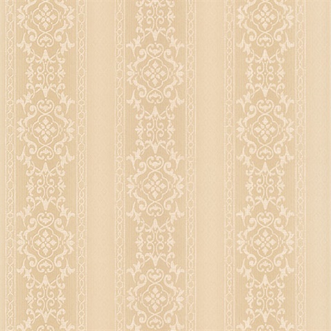 Camden Beige Ornate Stripe